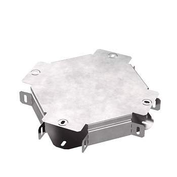 Промрукав Х-образный ответвитель с крышкой Стандарт 100х50 PR16.0456