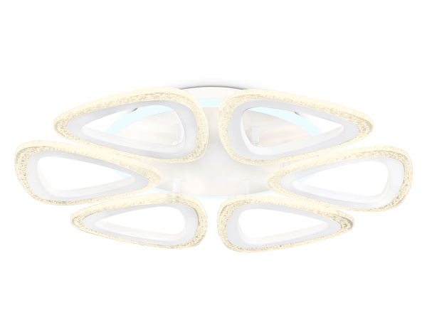 Ambrella Светильник потолочный светодиодный с пультом FA4518/6 WH белый 80W 4200K/3000K+6400K/6400K+3000K D450*80 (ПДУ ИК)