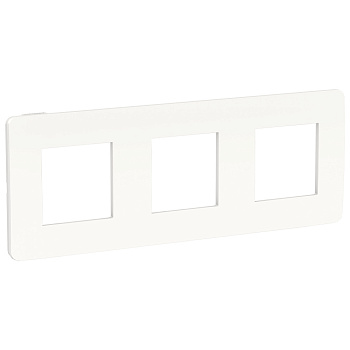 SE Unica Studio Белая/Белая Рамка 3-ная NU280618