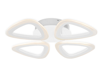 Ambrella Потолочный светодиодный светильник с пультом FA4482/4 WH белый 4200K/3000K+6400K/6400K+3000K 45W 405*405*80 (ПДУ ИК)