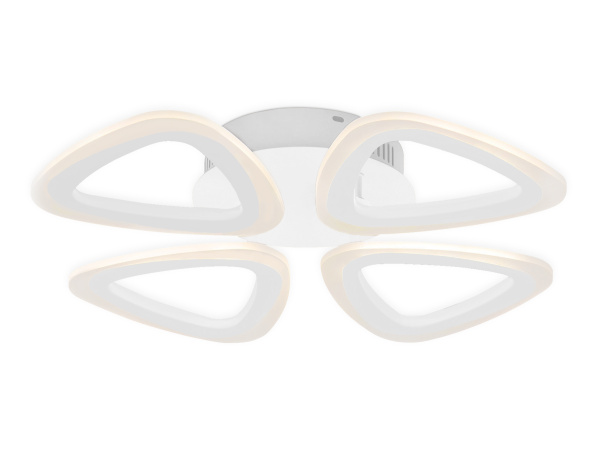 Ambrella Потолочный светодиодный светильник с пультом FA4482/4 WH белый 4200K/3000K+6400K/6400K+3000K 45W 405*405*80 (ПДУ ИК)