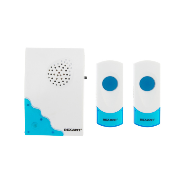 Беспроводной дверной звонок с двумя кнопками вызова IP 44 RX-4 Rexant 73-0040