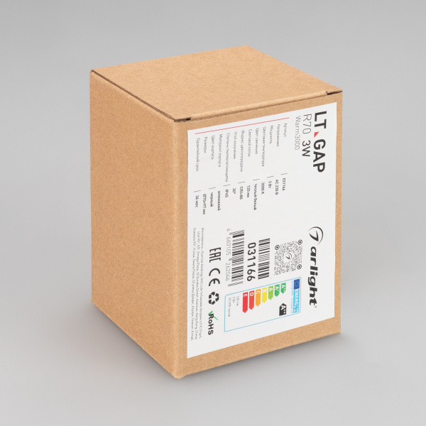 Купить Arlight Светильник LT-GAP-R70-3W Warm3000 (BK, 30deg, 230V) (IP65 Металл, 3 года) 031166
