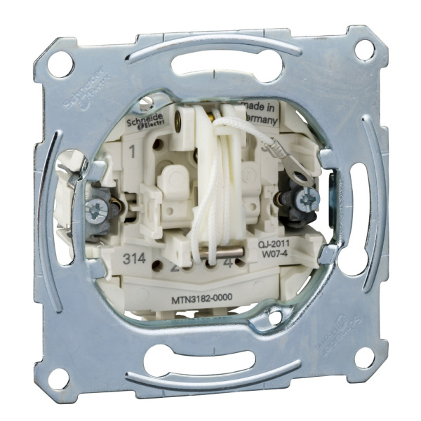 Купить SE Merten Механизм выключателя 2-полюсного на 1 направление со шнурком MTN3182-0000