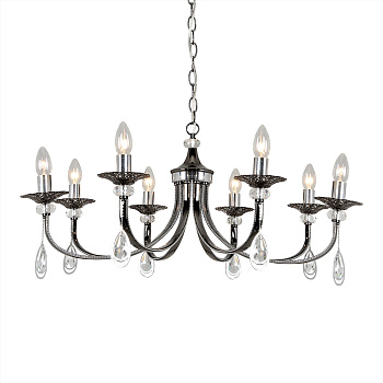 Citilux CL417181 Оксфорд Черн.Хром+Хром Светильник Люстра