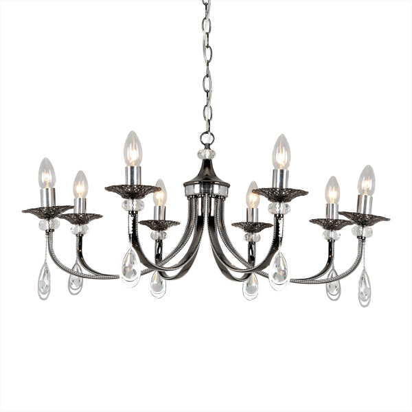 Citilux CL417181 Оксфорд Черн.Хром+Хром Светильник Люстра