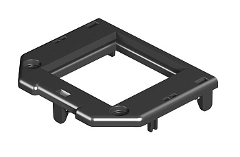 OBO Bettermann Накладка монтажной коробки GB2/3 1xModul45 61x76 мм (полиамид,черный) 7407264