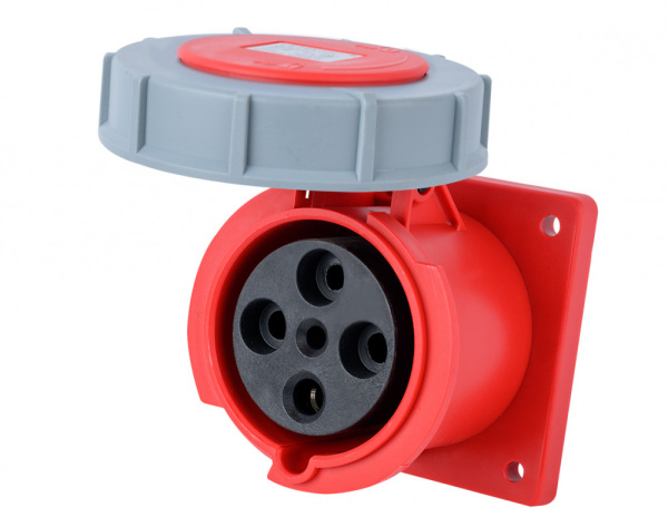 Dekraft Розетка для скрытой проводки 3Р+РЕ 125А 380В IP67 РЩ-103