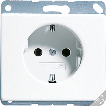 JUNG SL 500 Черная Розетка с/з винт. зажим SL521SW