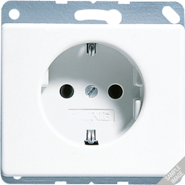 JUNG SL 500 Черная Розетка с/з винт. зажим SL521SW