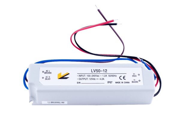 SWG Блок Питания для ленты IP 67 пластик 50 W, 12V LV-50-12