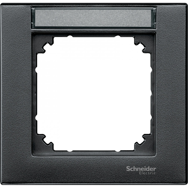 SE Merten SM Антрацит Рамка 1-ая с полем для надписи (MTN476114)
