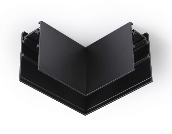 Ambrella Коннектор угловой для накладного шинопровода Magnetic GL3372 BK черный 85*85*H53.7