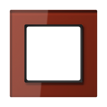 JUNG A creation Стекло Красный Оксид Рамка 1-ая AC581GLRT