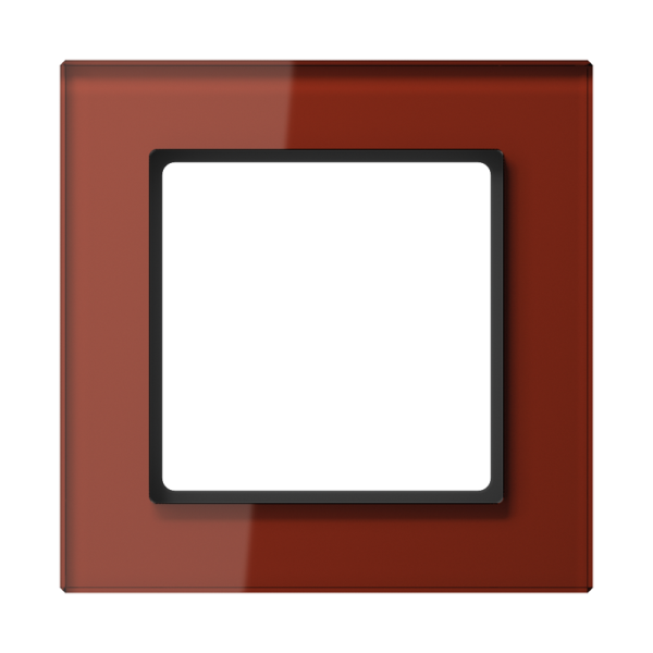 JUNG A creation Стекло Красный Оксид Рамка 1-ая AC581GLRT