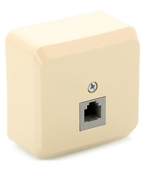 Systeme Electric Этюд наруж Крем Розетка ТЛФ 1-ая