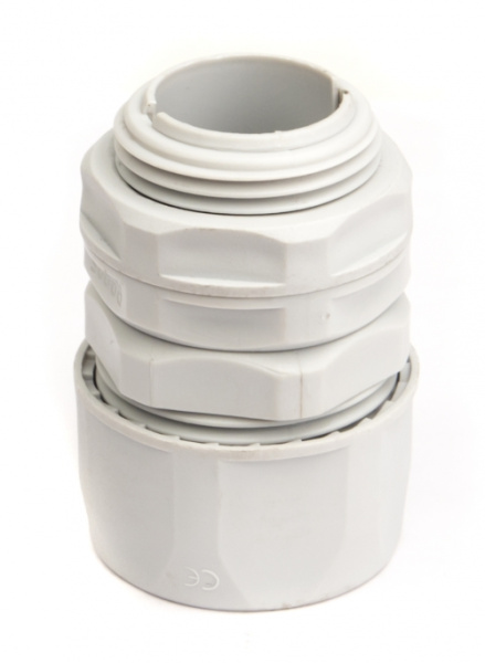 DKC Переходник армированная труба-коробка, IP65, 1/4, д.10мм