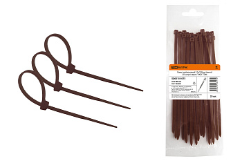 TDM Хомут нейлоновый 2.5х100мм (венге) (25 штук) серия "ЭКО" SQ0515-0375