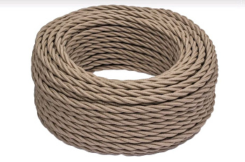 BIRONI Капучино матовый Витой провод 3*0,75 150м B1-432-716-150