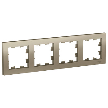 Systeme Electric AtlasDesign Шампань Рамка 4-ая, универсальная