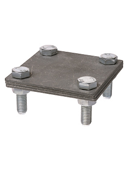TDM Зажим соединительный 4-х болтовой полоса-полоса 40х4 мм, термодиффузия SQ2401-0041