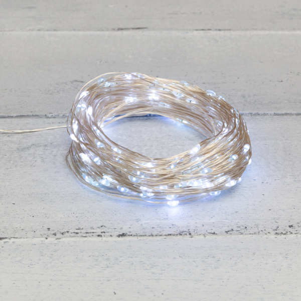 NEON-NIGHT Гирлянда «Роса» с трансформатором, 20 м, 200 LED, белое свечение 303-205