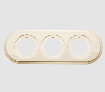 BIRONI Лизетта Пластик Песочное золото Рамка 3-ая BF1-630-24