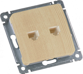 Hegel Мастер внутр Сосна РСКК-440-02 Розетка компьютерная, механизм