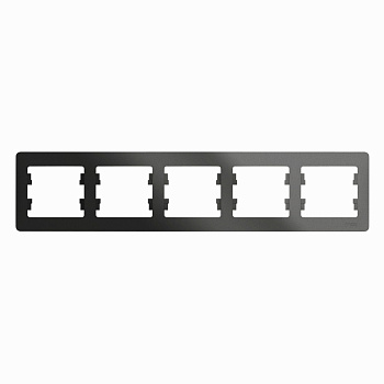 Systeme Electric Glossa Антрацит Рамка 5-ая, горизонтальная