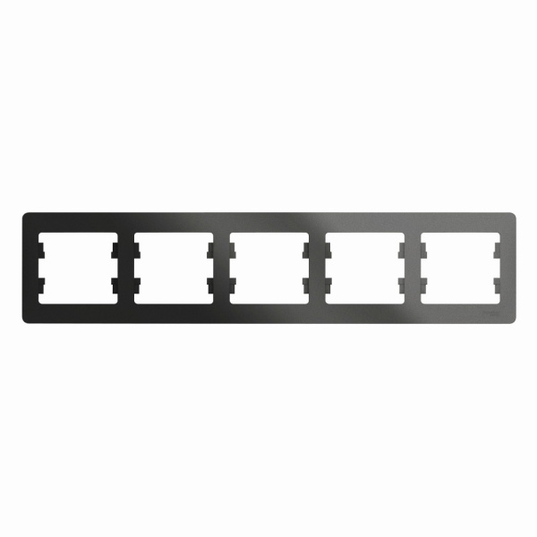 Systeme Electric Glossa Антрацит Рамка 5-ая, горизонтальная