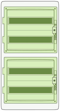 Купить SE Kaedra Бокс 4 рядa 72 модуля IP65 13987