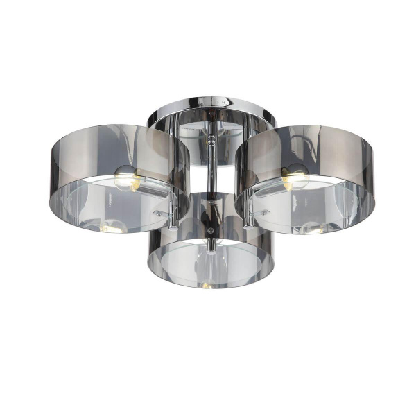 Evoluce SL483.702.03 Люстра потолочная Хром/Дымчатый E27 3*40W