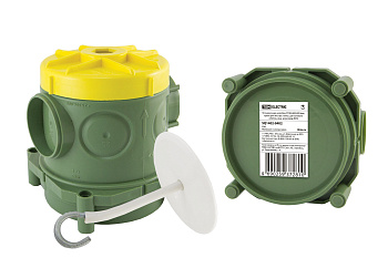 TDM Установочная коробка СП 82х80х90,5мм, крюк для люстры, гайка, для заливки в бетон, инд. штрихкод, SQ1402-9402