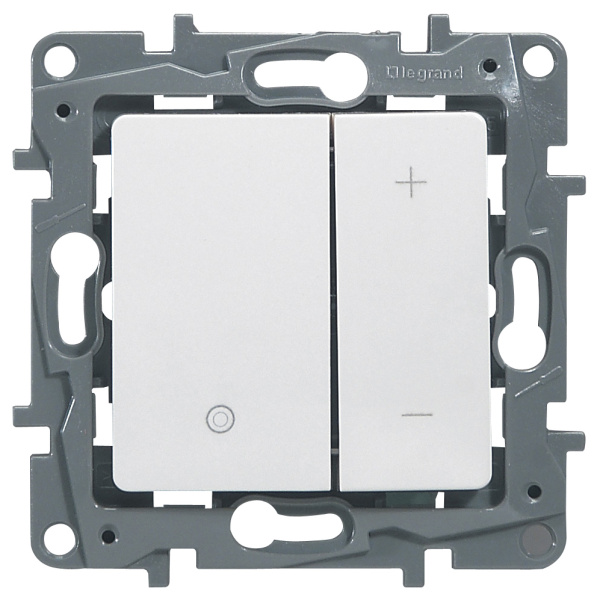 Купить Legrand Etika Белый Светорегулятор нажимной, 400Вт 672218