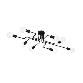 Evoluce SL419.442.08 Люстра потолочная Черный E27 8*60W