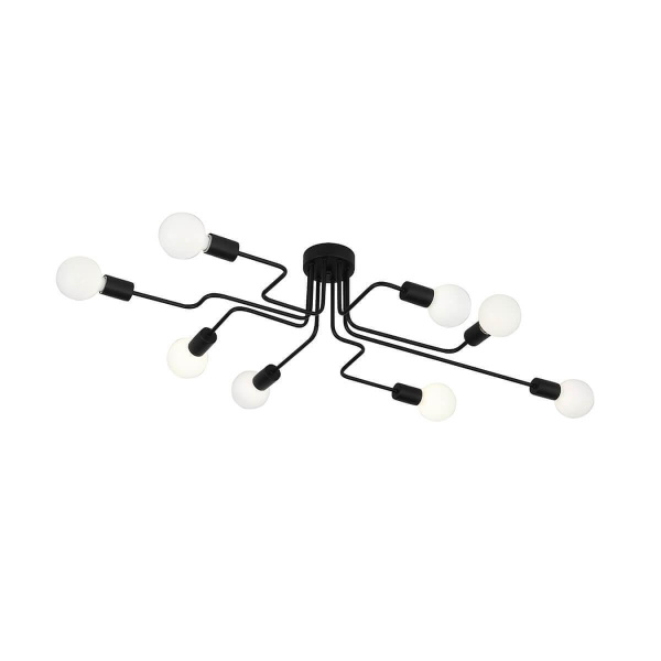 Evoluce SL419.442.08 Люстра потолочная Черный E27 8*60W