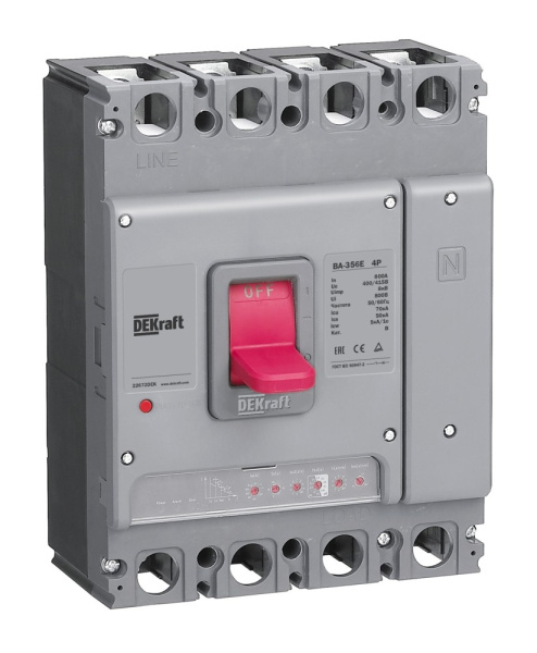 Dekraft Силовой авт. выкл. с электрон. расц. 4P 800А 70кА ВА-356E