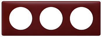 Legrand Celiane Перкаль бордо Рамка 3-я (2+2+2 мод) 066753
