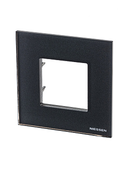 ABB NIE Zenit Стекло графит Рамка 1-я 2 мод 2CLA227100N3801