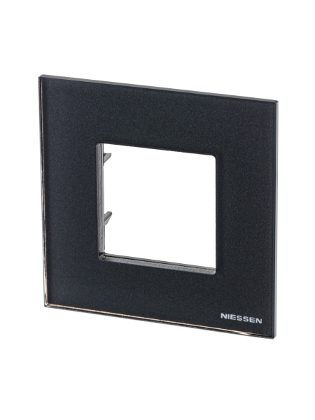 ABB NIE Zenit Стекло графит Рамка 1-я 2 мод 2CLA227100N3801