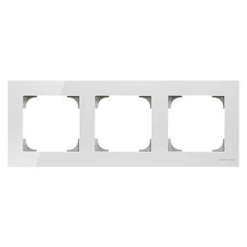 ABB SKY Стекло белое Рамка 3-постовая 2CLA857300A3001