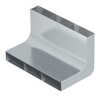 OBO Bettermann Угол вертикальный 90° кабель-канала EUK 350x48/3 секции (сталь) 7400664