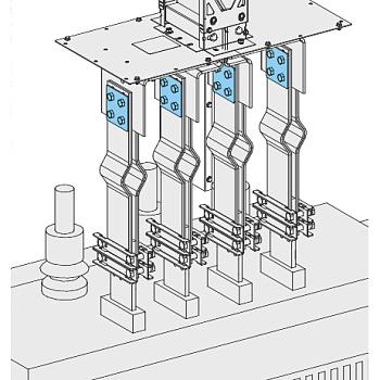 SE Canalis 16 болтов М12х80 с гайками, шайбами и выравнивающей пластиной KTB0000YB4