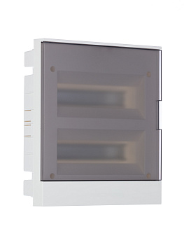 ABB Basic E Бокс в нишу 24М серая прозрачная дверь (c клеммами) 1SZR004002A1207