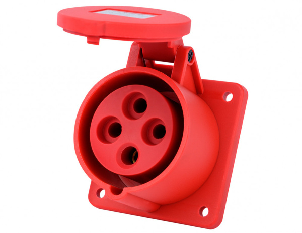 Dekraft Розетка для скрытой проводки 3Р+РЕ 16А 380В IP44 РЩ-103