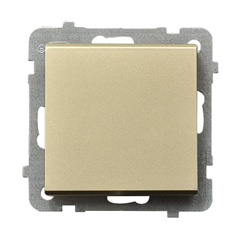Ospel Sonata Шампанский золотой Выключатель 1-клавишный, без рамки ŁP-1R/m/39