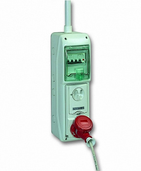 SE Kaedra Серый Корпус навесной 1 ряд 5 модулей пластик с прозрачной дверью 460x138x160мм IP65 c DIN-рейкой 13185