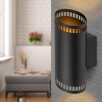 ЭРА Светильник настенный WL51 BK G9 40Вт IP20 черный