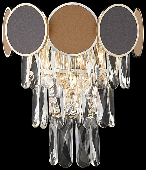 Wertmark WE145.03.301 Бра Золото/Прозрачный, Коричневый E14 3*40W