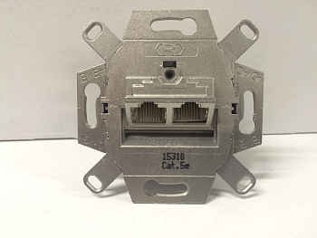 JUNG EcoProfi Мех Розетка компьютерная 2-ая наклонная 5 кат UAE экранированная EPUAE8-8UPOK5